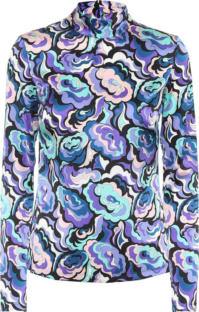 Emilio Pucci Stretch silk printed top
