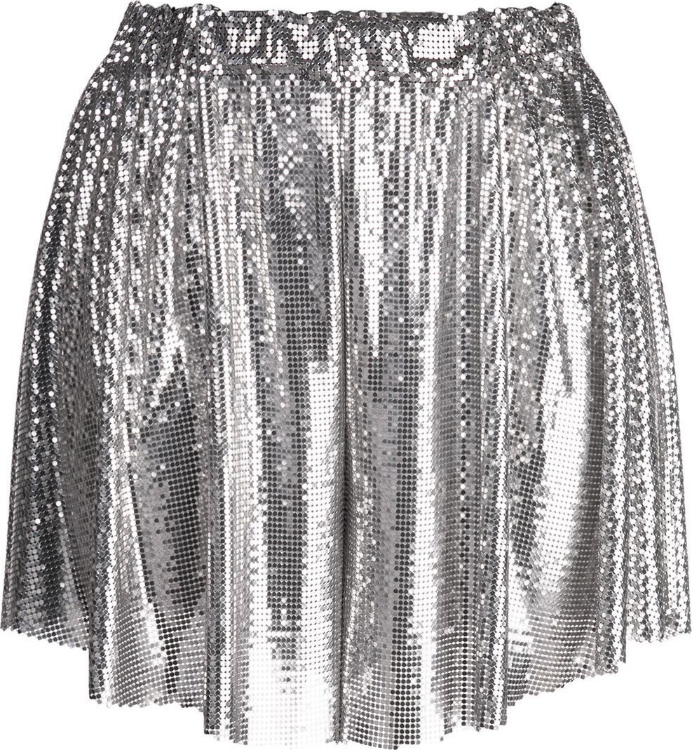 Paco Rabanne metallic shorts