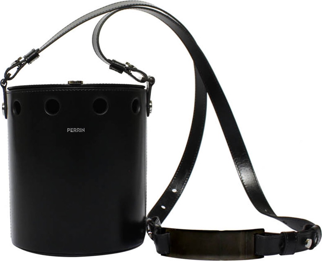 Perrin Paris Demi Seau Studded Bucket Bag