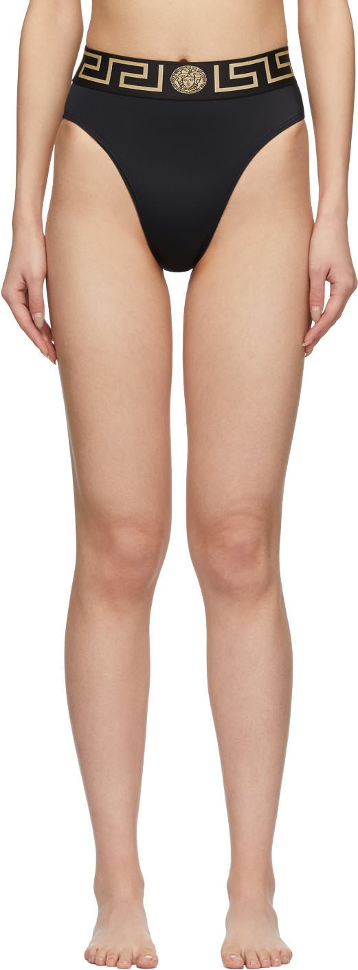 Versace Black Medusa Bikini Bottoms