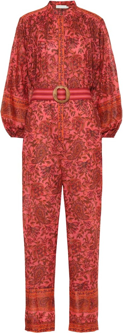Zimmermann Edie floral cotton jumpsuit