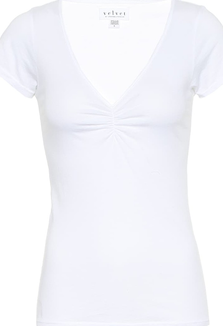 Velvet By Graham & Spencer Bobbie stretch-cotton T-shirt