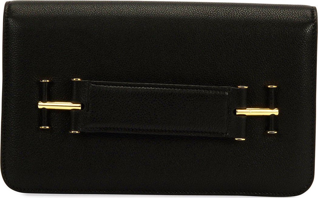 TOM FORD Tara Grain Calf Clutch Bag
