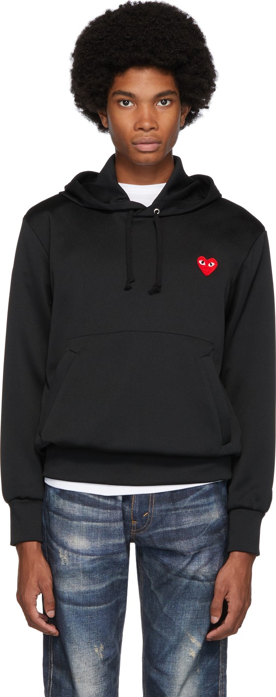 Comme Des Garcons PLAY Black Heart Patch Hoodie
