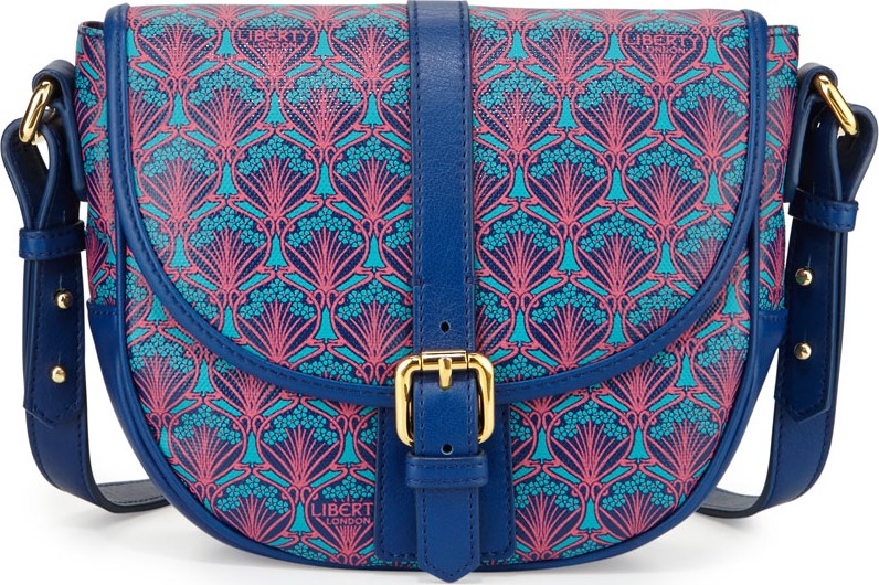 Liberty London Carnaby Iphis Printed Saddle Bag, Navy