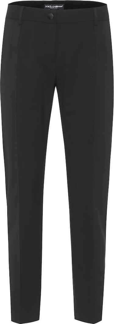 Dolce & Gabbana Stretch-wool straight pants
