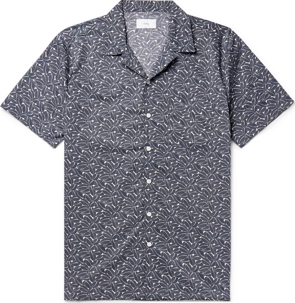 Onia + Liberty London Vacation Camp-Collar Printed Cotton-Poplin Shirt