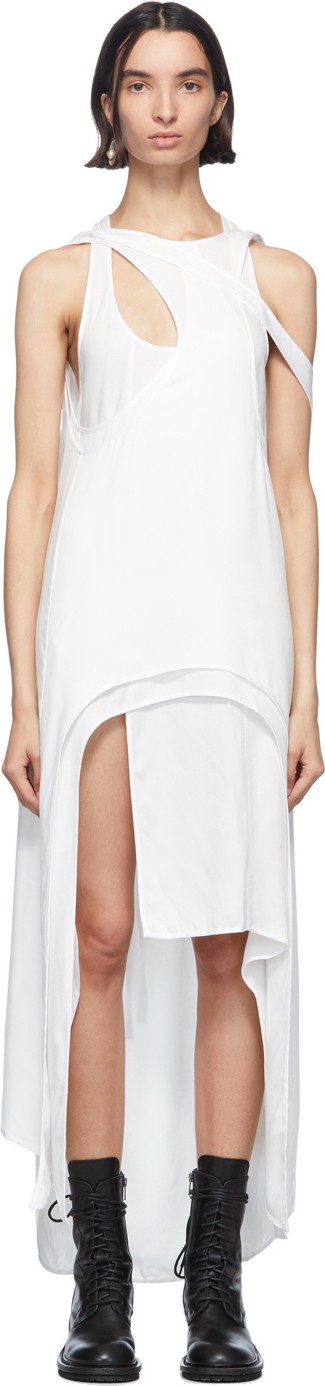 Ann Demeulemeester White Rivale Multi Dress