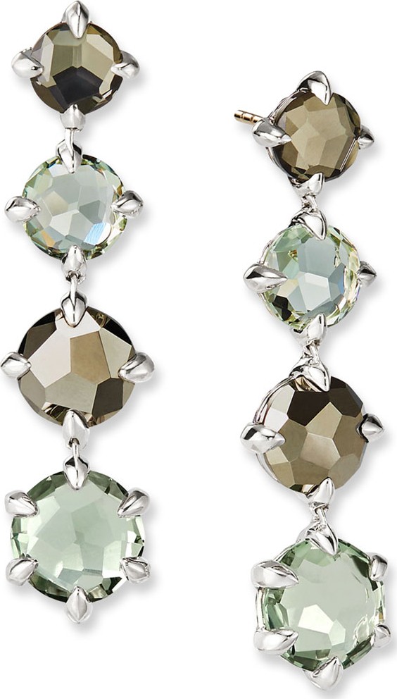 David Yurman Chatelaine Drop Earrings w/ Topaz
