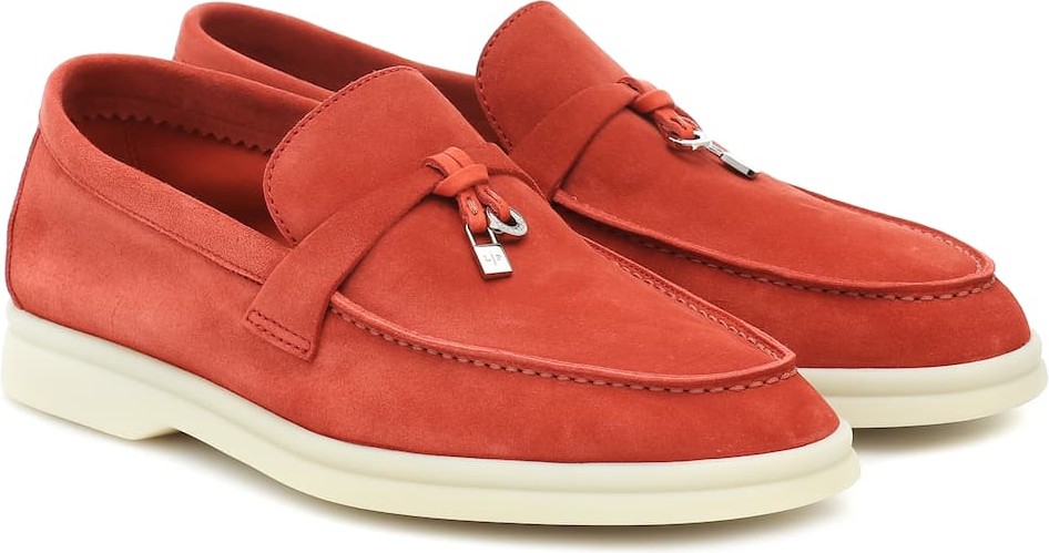 Loro Piana Summer Charms Walk suede loafers