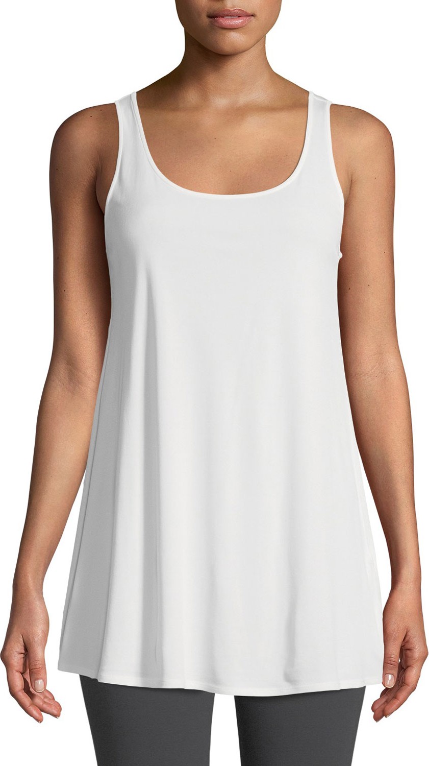 Eileen Fisher Long Silk Jersey Tunic