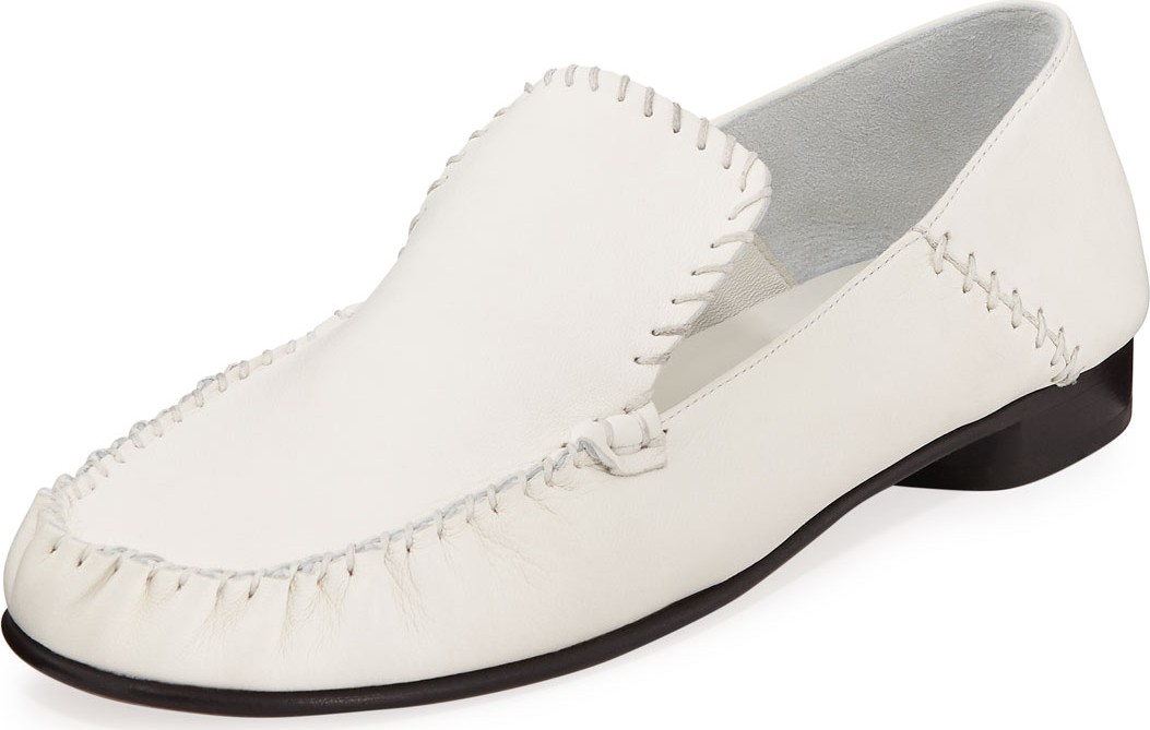 3.1 Phillip Lim Stitched Leather Moccasin Loafers