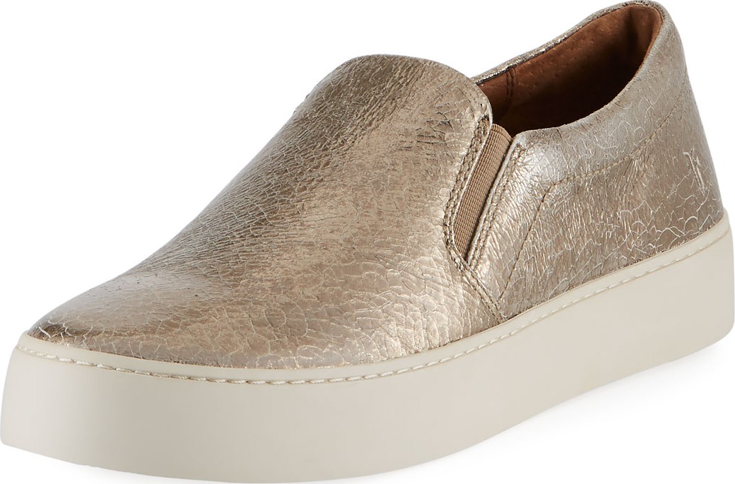 Frye Lena Crackled Platform Sneaker