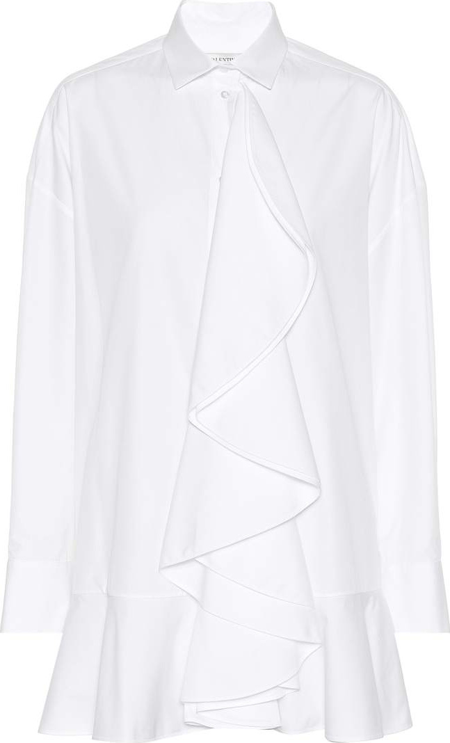 Valentino Ruffled cotton shirt