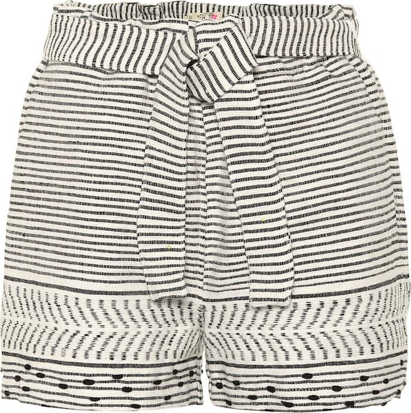LemLem Maya striped cotton-blend shorts