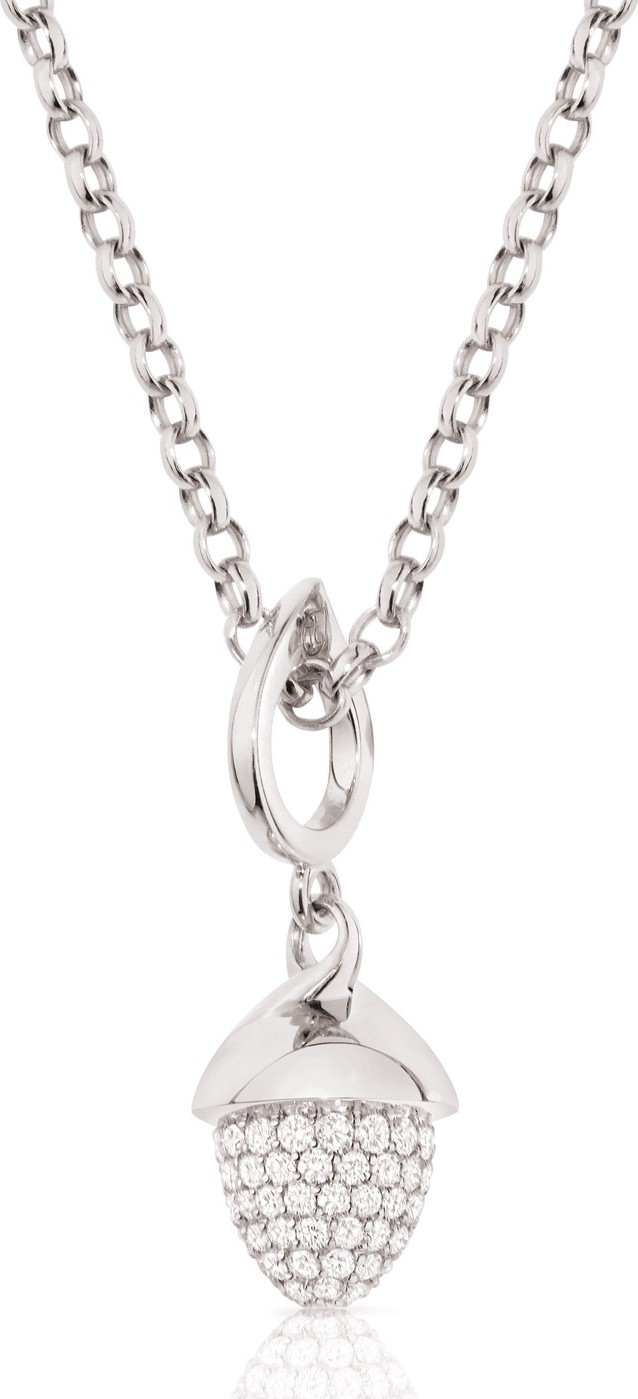 Tamara Comolli MIKADO FLAMENCO 18K White Gold Diamond Pendant
