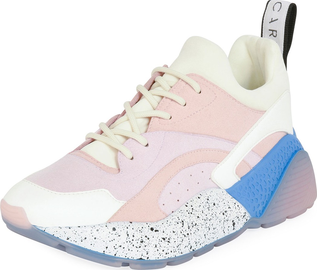 Stella McCartney Eclypse Colorblock Lace-Up Sneakers