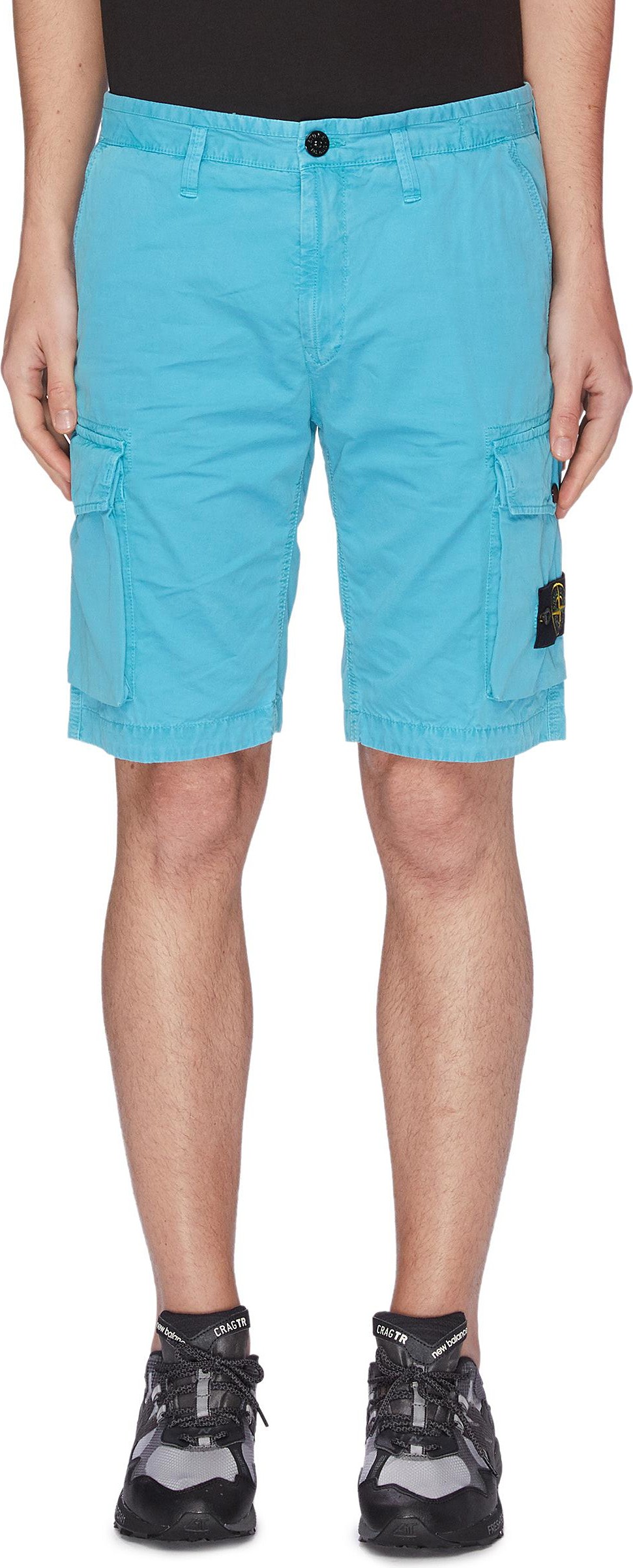 Stone Island Brushed cotton cargo shorts