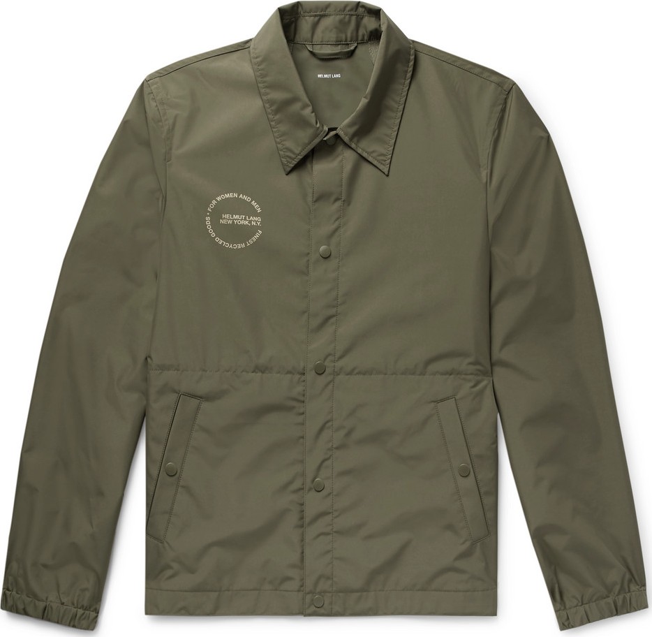 Helmut Lang Logo-Print Recycled Shell Jacket