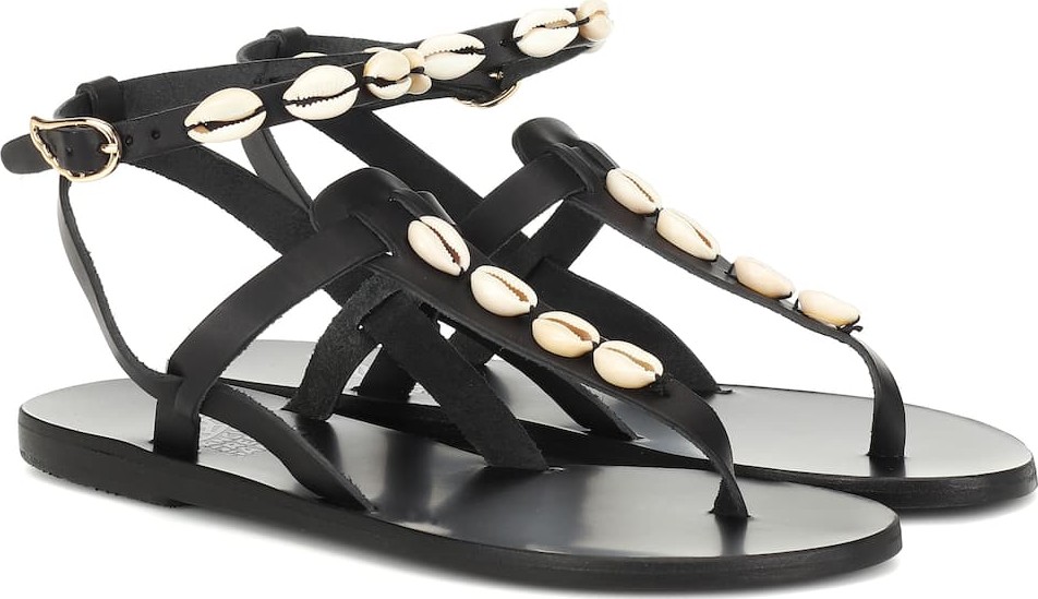 Ancient Greek Sandals Exclusive to Mytheresa – Estia embellished leather sandals