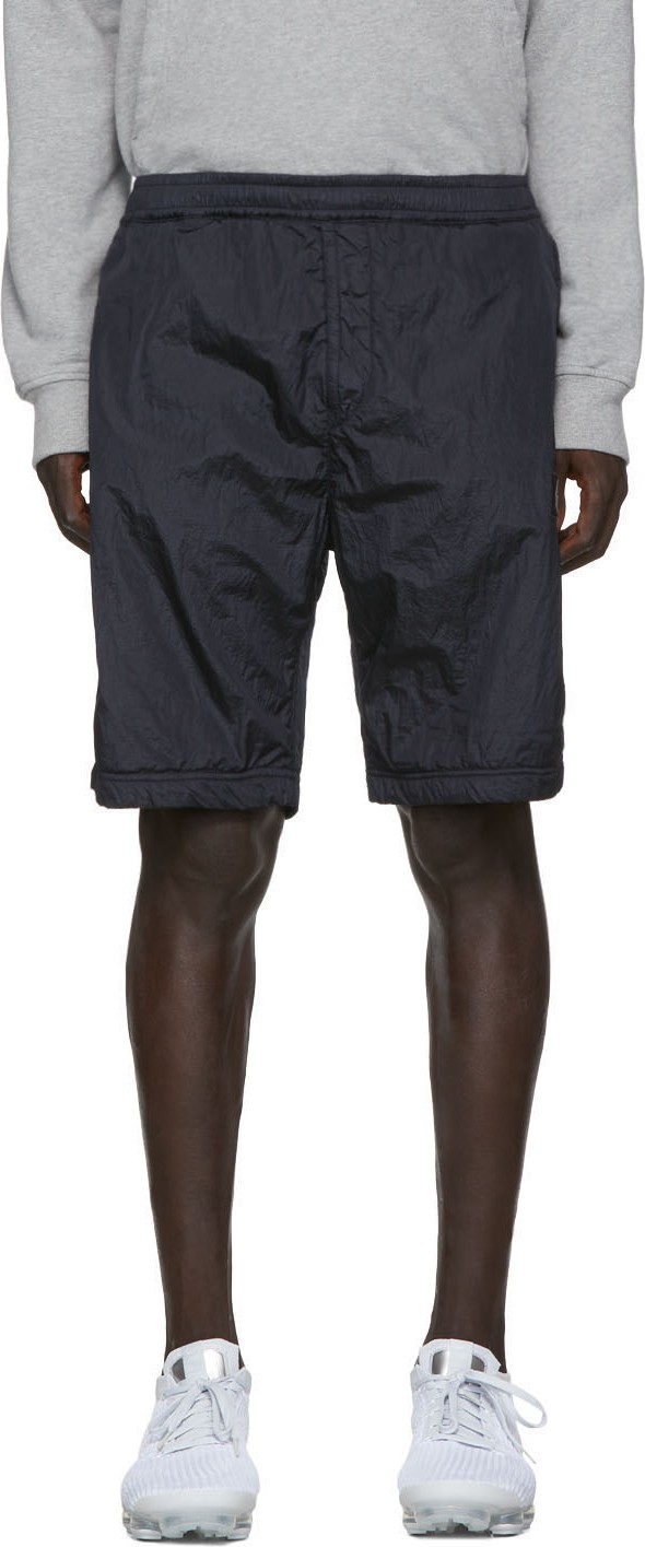Stone Island Navy Nylon Metal Bermuda Shorts