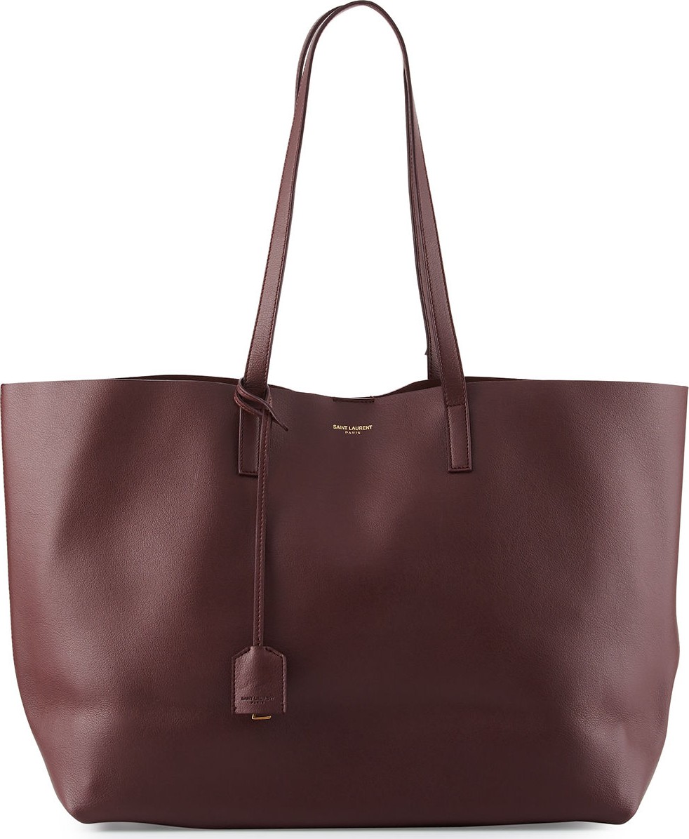 Saint Laurent Large East-West Leather Shopper Bag