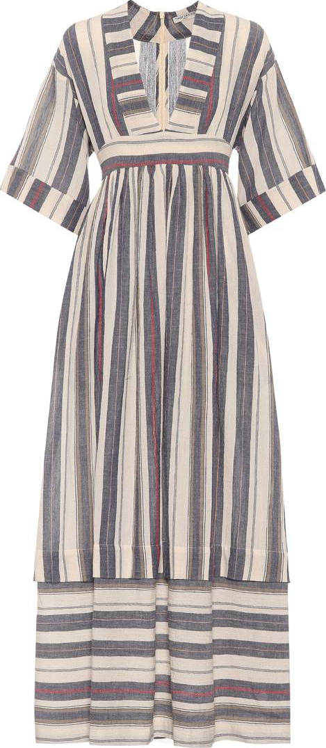 Three Graces London Ferrers striped cotton dress