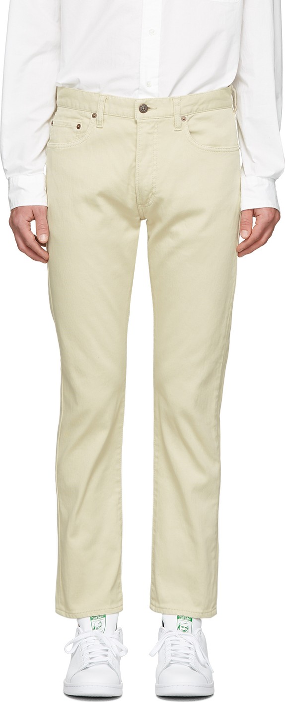 Beams Plus Beige Corduroy Trousers