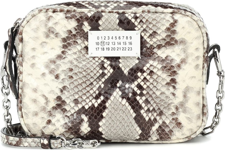 Maison Margiela Glam Slam snake-effect shoulder bag