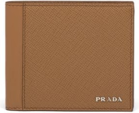 Prada - Logo lettering bi-fold wallet
