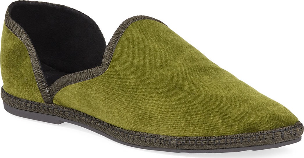 THE ROW Friulane Soft Velvet Flat Slippers