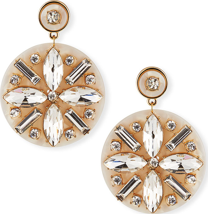 BAUBLEBAR Safiya Resin & Crystal Drop Earrings