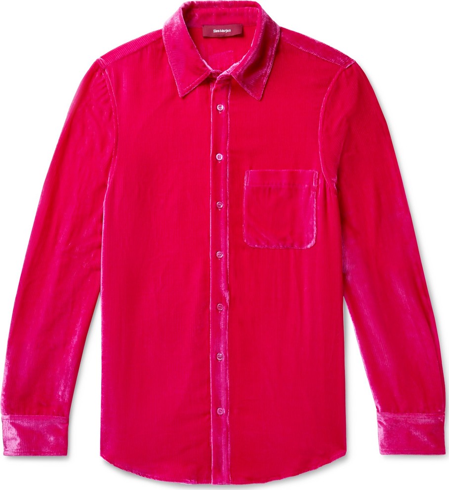 Sies Marjan Sander Silk and Cotton-Blend Corduroy Shirt