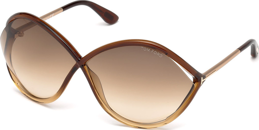 TOM FORD Liora Oversized Open-Inset Sunglasses