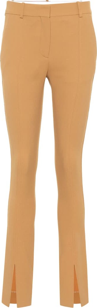 Victoria Beckham Mid-rise split front skinny pants