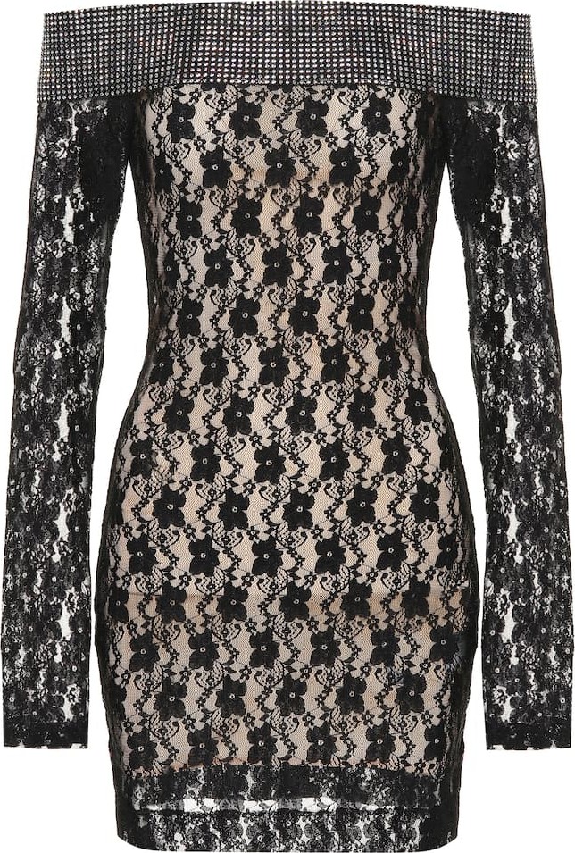Christopher Kane Embellished lace minidress