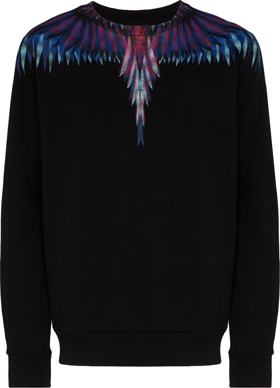 Marcelo Burlon Sharp wings-print cotton sweatshirt