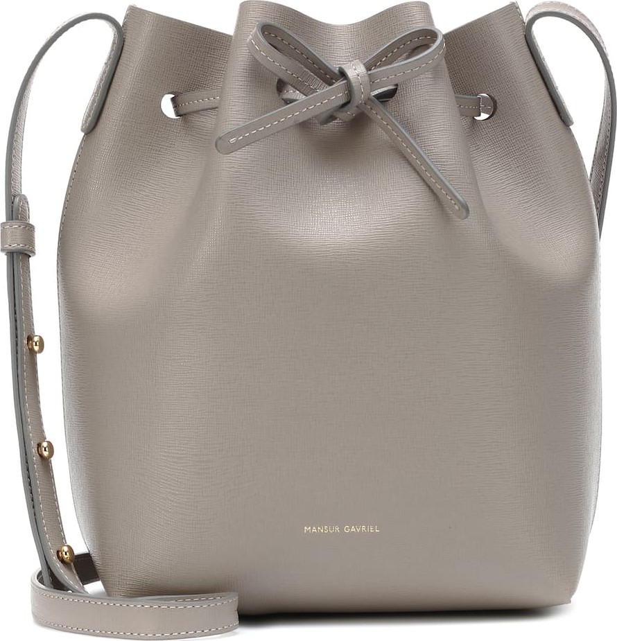 Mansur Gavriel Mini leather bucket bag