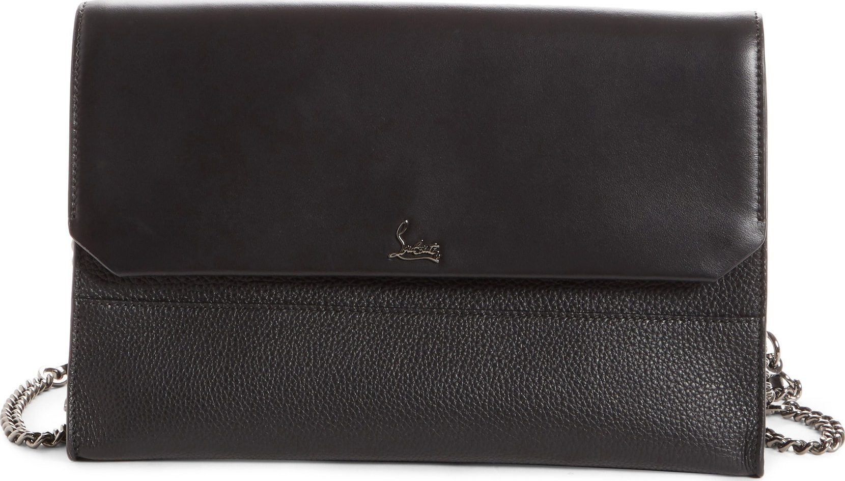 Christian Louboutin Loubiblues Calfskin Leather Clutch