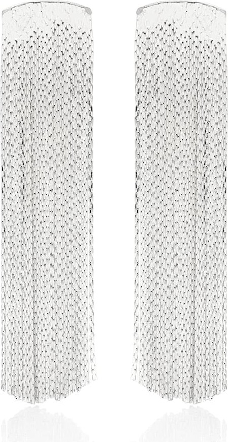 Anissa Kermiche Grand Fil d'Argent sterling silver-plated earrings