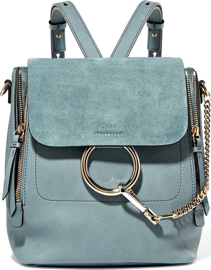 Chloe Faye small leather and suede backpack Chloe Faye small leather and suede backpack