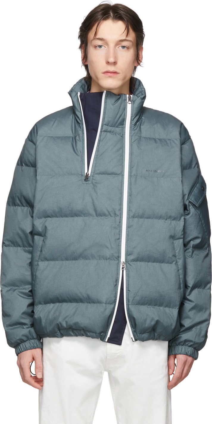 Acne Studios Green Down Oslo Jacket