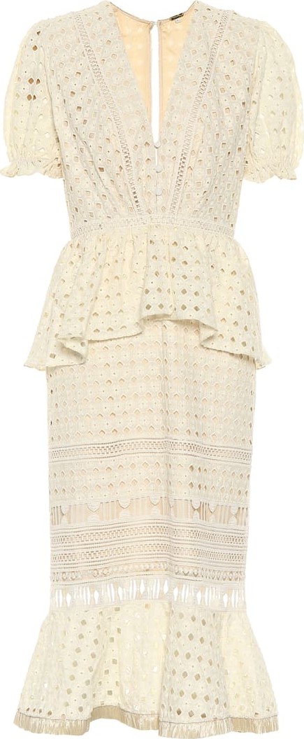 Johanna Ortiz Lovers Bridgelush cotton midi dress