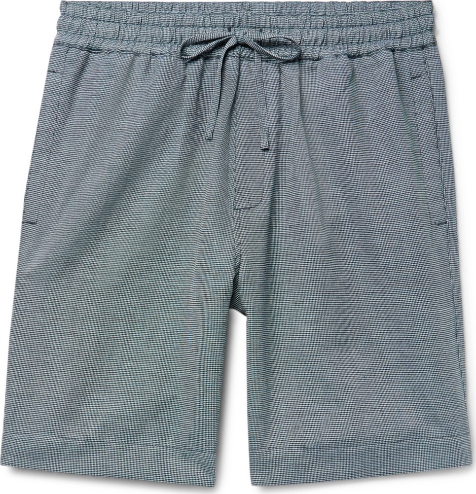 YMC Birdseye Cotton and Linen-Blend Drawstring Shorts