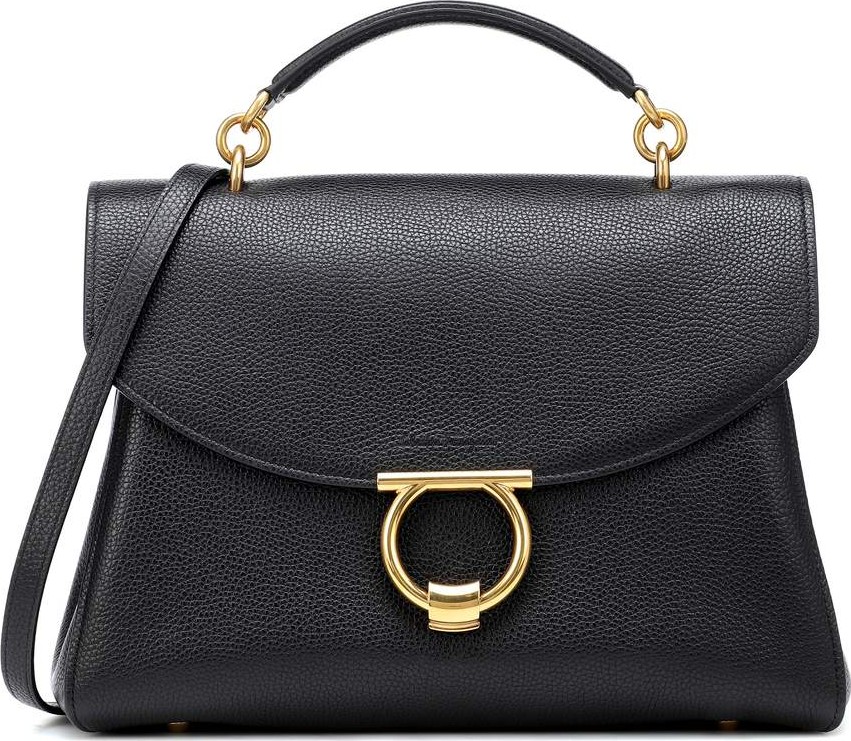 Salvatore Ferragamo Gancini leather shoulder bag