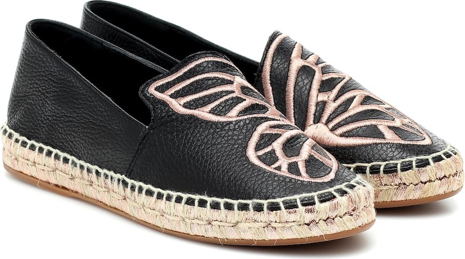 Sophia Webster Butterfly leather espadrilles