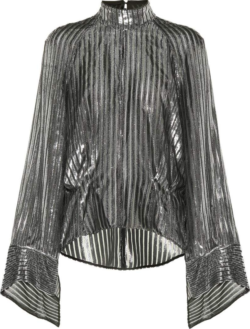 Petar Petrov Eartha metallic voile top