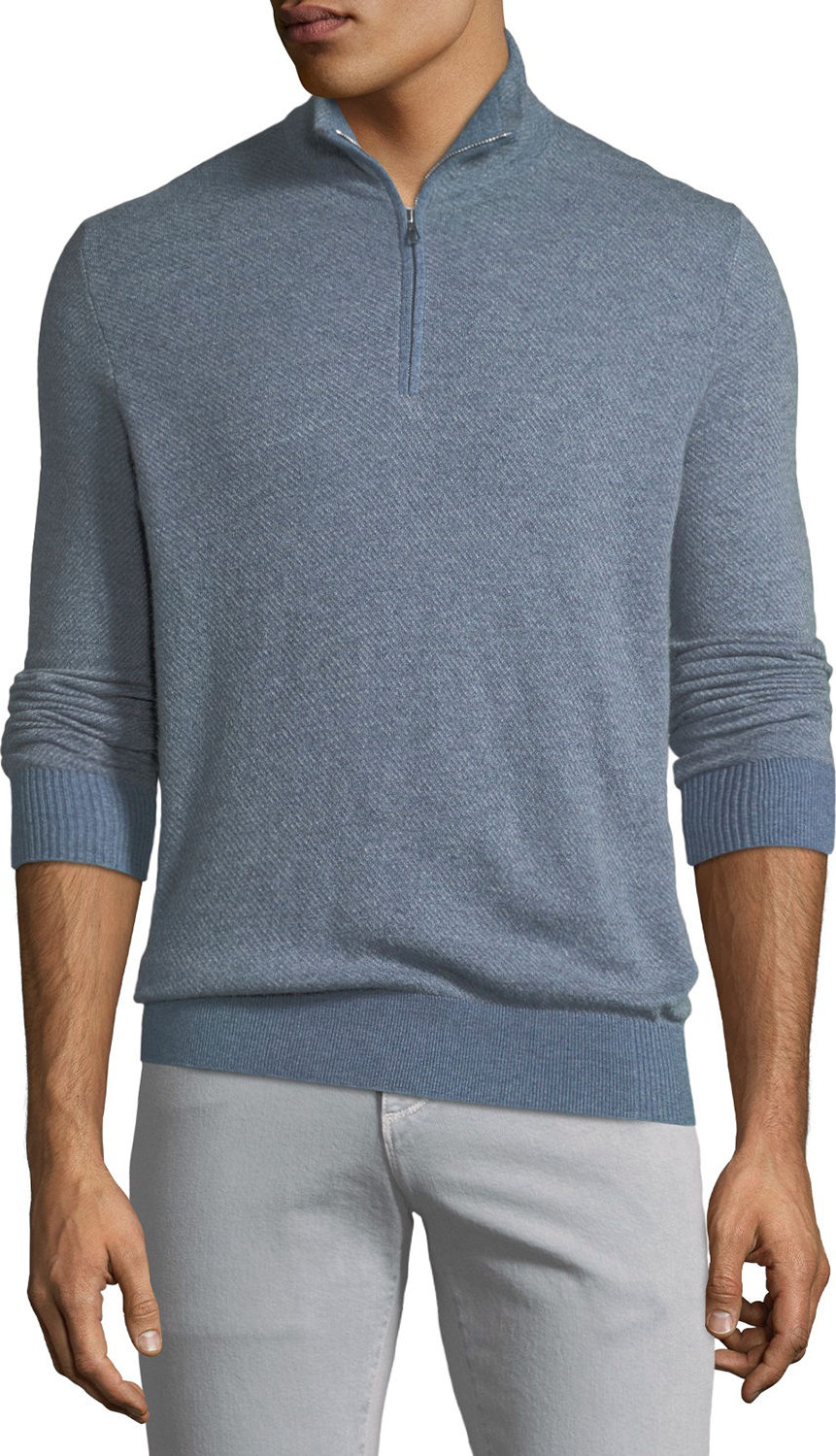 Loro Piana Roadster 1/4-Zip Cashmere Sweater