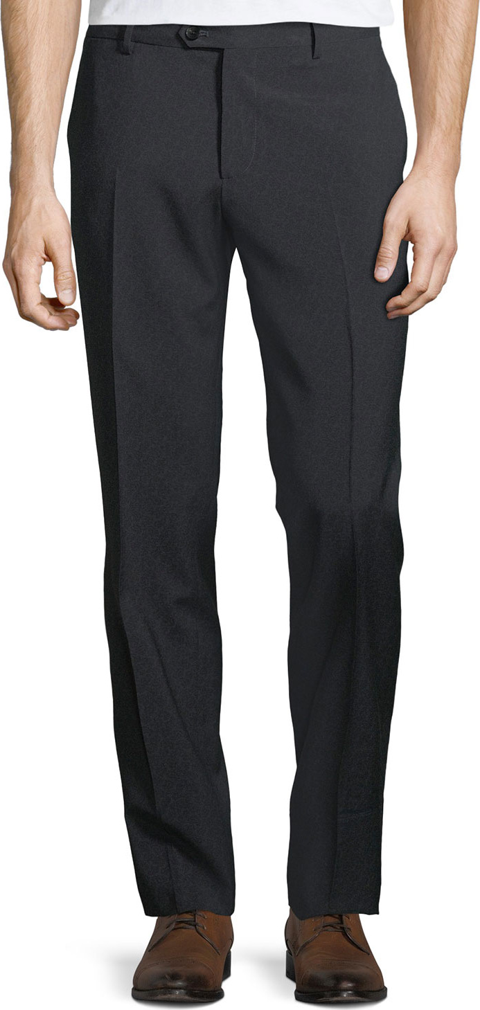 Etro Men's Wool Flat-Front Pants