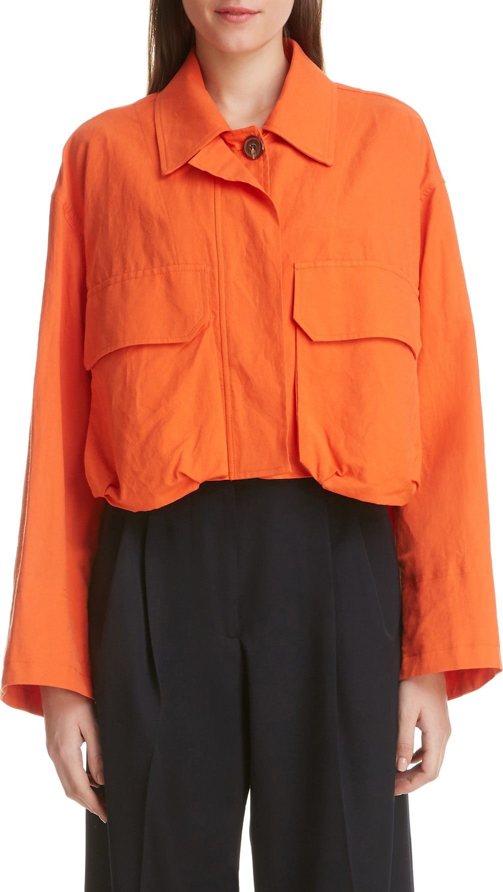 Dries Van Noten Vigran Cotton Blend Crop Jacket